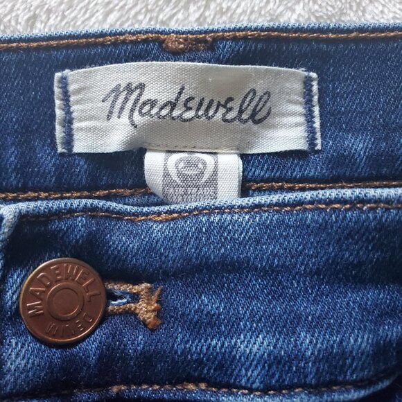 Madewell Mid Rise Kick Out Jeans Medium Indigo Wash size 32 - Picture 5 of 11